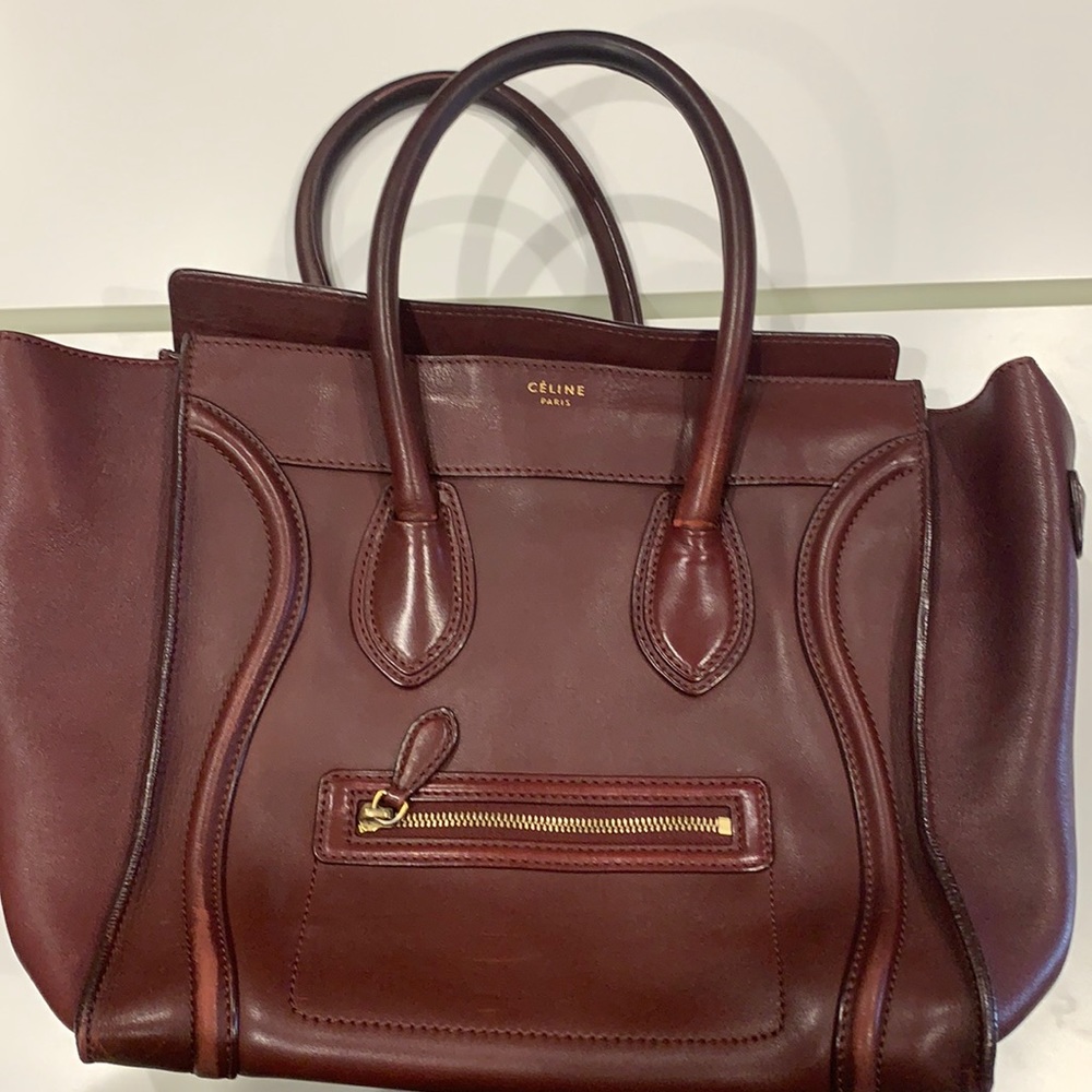 Burgundy Celine bag